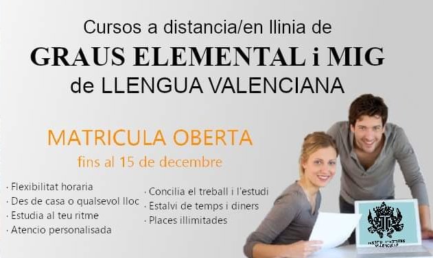 L'Institut d'Estudis Valencians llança un nou Curs de Llengua Valenciana