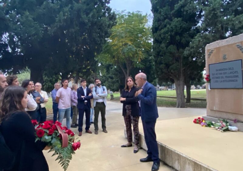 Sandra Gómez anuncia un gran memorial para honrar a las víctimas del franquismo en el Cementerio General de Valencia