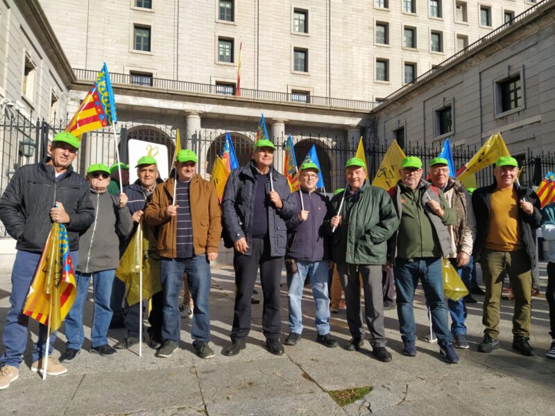 Los regantes de AVA-ASAJA se concentran en Madrid para reclamar rebajas energéticas