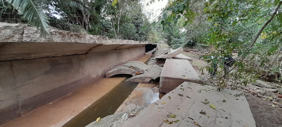 La Confederación Hidrográfica del Júcar reparará el colector de Mandor en l'Eliana dañado por las últimas lluvias
