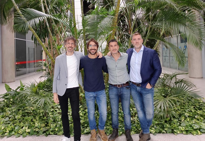 Manuel del Barrio, Eugenio Martín, Javier Lafuente y Alberto del Barrio