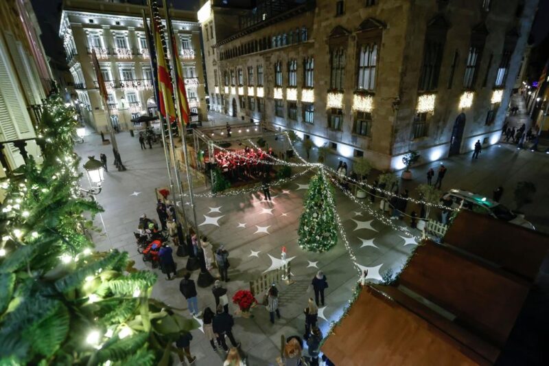 La Diputació de Valéncia abre este jueves la Plaça del Nadal hasta el próximo 5 de enero