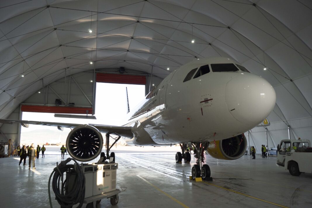 Brok-air Aviation Group pone en servicio en el Aeropuerto de Castellón su nuevo hangar de mantenimiento de aviones