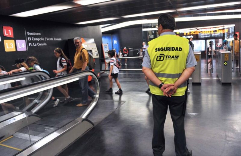 La Generalitat Valenciana licita los servicios de vigilancia de Metrovalencia y TRAM d’Alacant por más de 32,6 millones