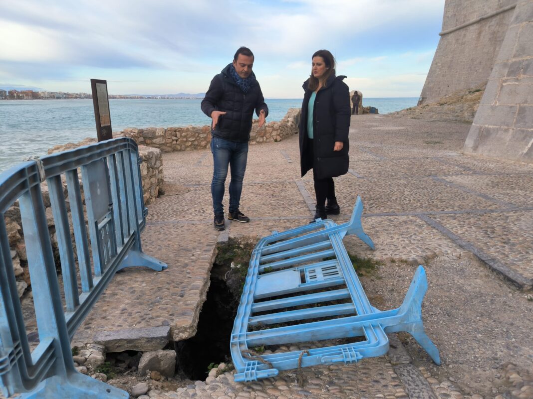 El alcalde de Peñíscola exige a Chimo Puig la reparación de los daños causados por el temporal Gloria hace tres años