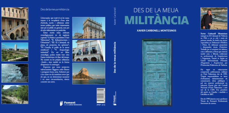 Xavi Carbonell presenta en Gandía el seu llibre "Des de la meua militància"