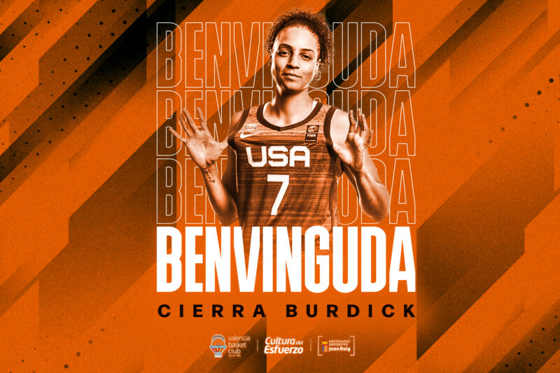 El Valencia Basket Femenino incorpora a Cassidie Cierra Burdick hasta final de temporada