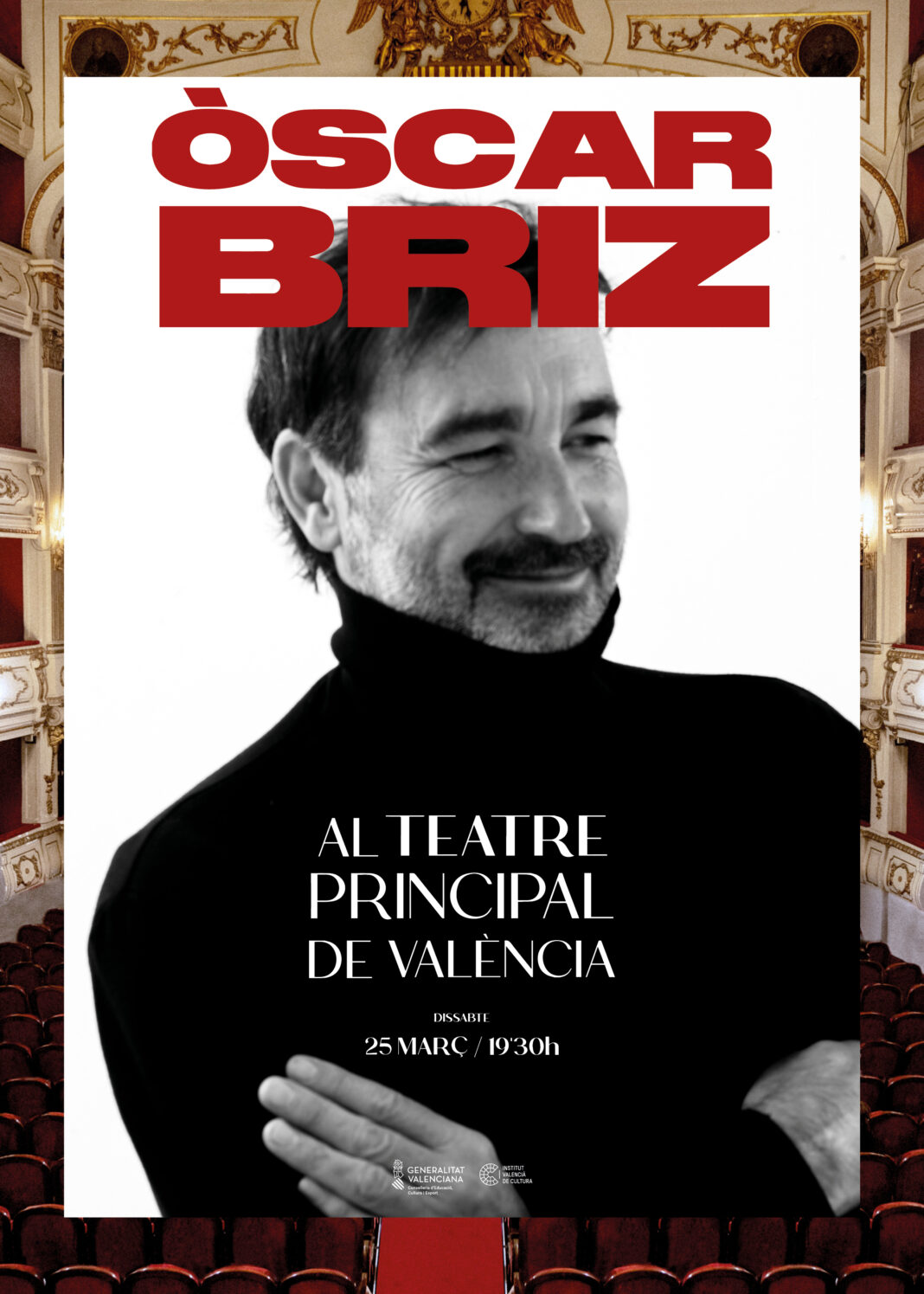 El Teatre Principal de Valéncia acoge este sábado en concierto del cantautor Òscar Briz
