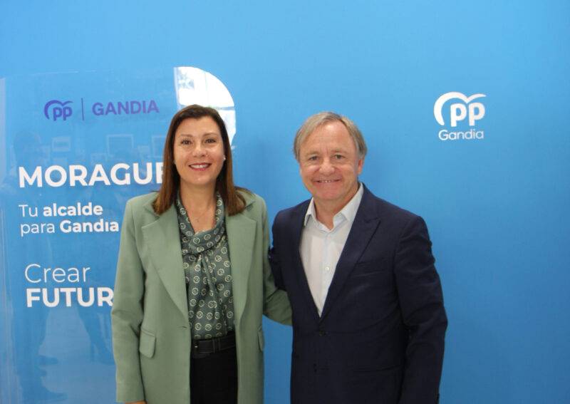 Cristina Moreno quinta de la lista electoral del PP de Moragues en Gandía