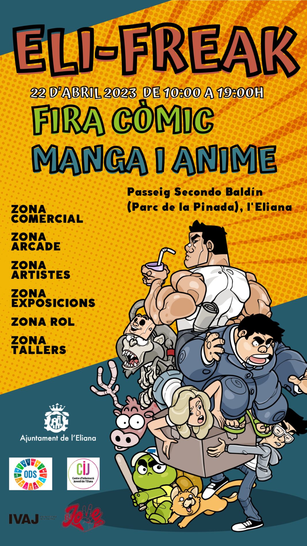 Elifreak congregará a los amantes del manga y del cómic en l'Eliana el próximo 22 de abril