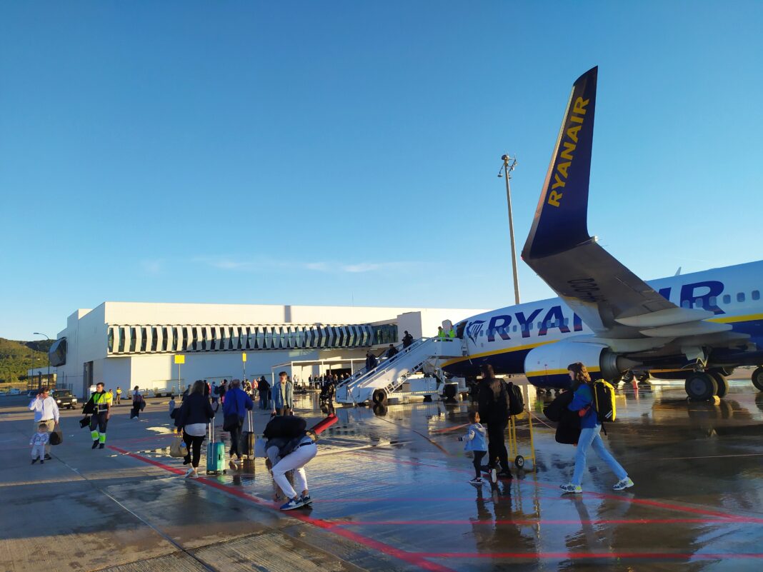 El aeropuerto de Castellón ha estrenado este domingo la nueva ruta de Düsseldorf-Weeze