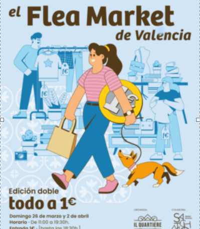 Mercado de segunda mano Flea Market Valencia en Ruzafa por la ecología, la reutilización y el consumo responsable