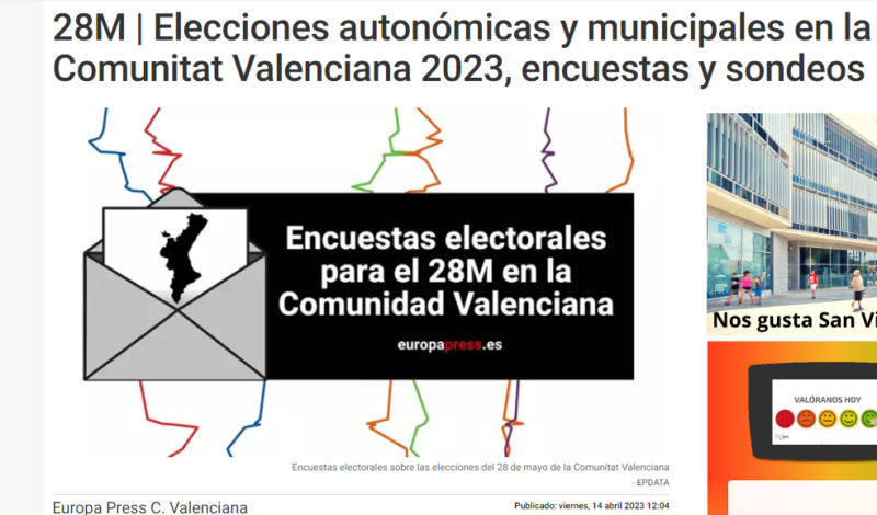 La Biblioteca Valenciana conservará la memoria digital de las elecciones de mayo de 2023