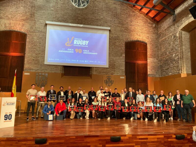 La Federación de Rugby de la Comunidad Valenciana Celebró la gala del 90 Aniversario