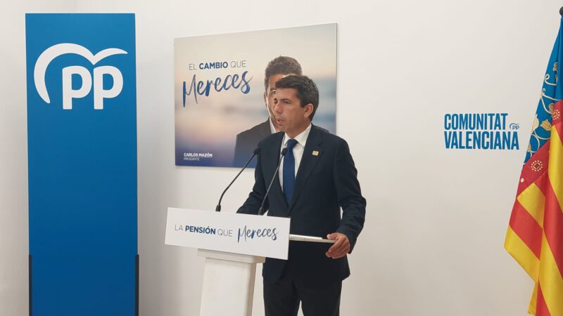 Mazón anuncia un Plan para los pensionistas “con menos impuestos, soledad cero y atención personalizada en la administración 100 millones que se sufragarán eliminando la «Grasa Saturada» de la administración»