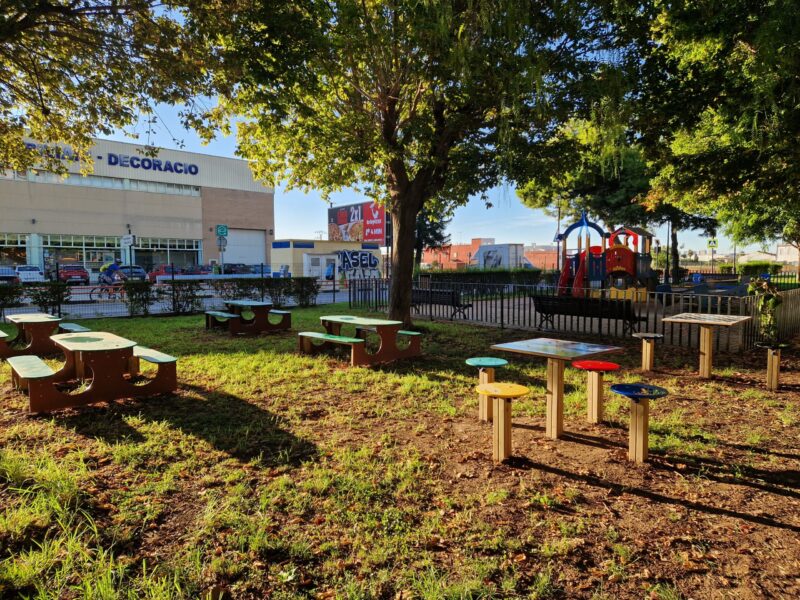 Alboraya abre el nuevo parque lúdico para menores de entre 8 y 12 años del Paseo de Aragón, fruto de los Presupuestos Participativos