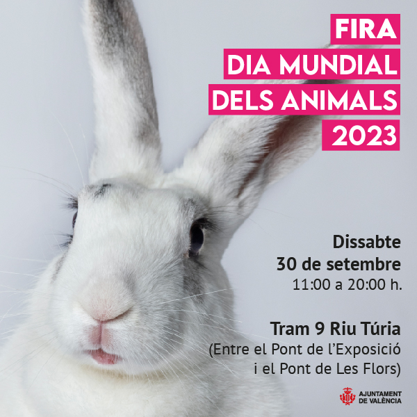 El Ayuntamiento de Valencia organiza una feria en el Jardín del Túria con motivo del día mundial de los animales