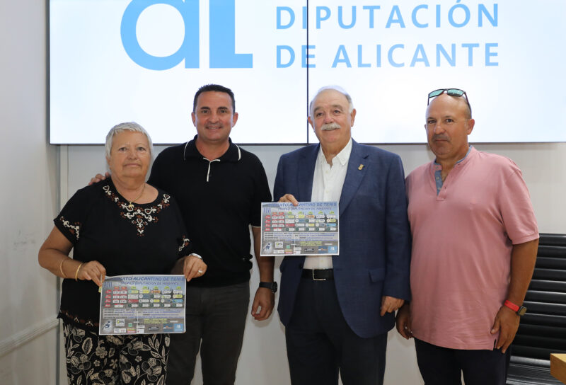 Más de 500 niños de toda España participan en el XLVI Circuito Alicantino de Tenis que impulsa la Diputación