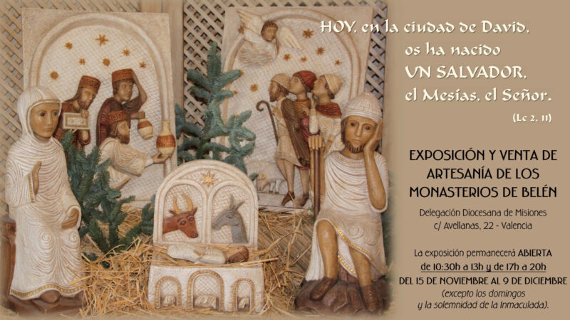 Exposición de artesanía a beneficio de los monasterios de Belén, desde mañana en Valencia