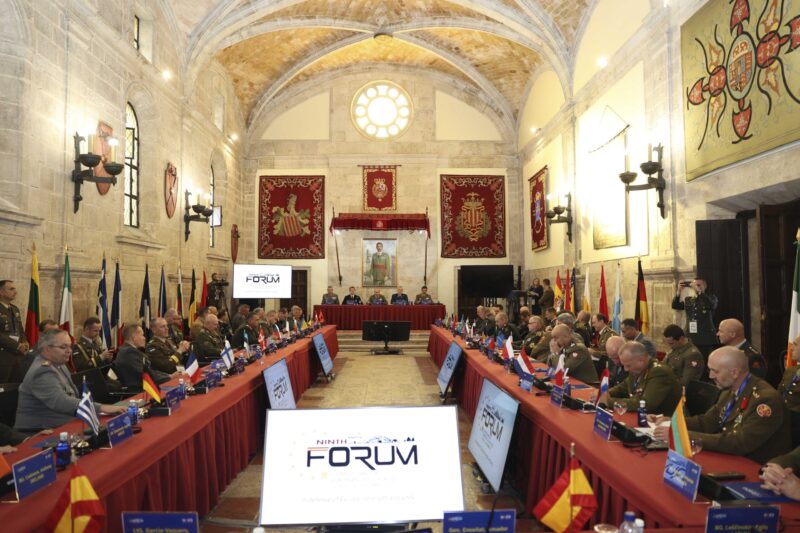 El general de ejército Amador Enseñat y Berea, Jefe de Estado Mayor del Ejército (JEME), inaugura el IX Foro de Jefes de Estado Mayor de los Ejércitos de Tierra Europeos.