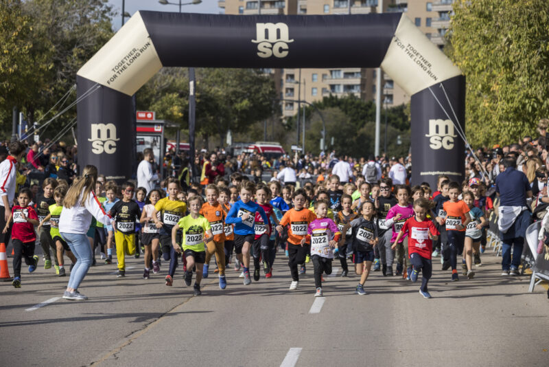 Más de 1000 niños y niñas participarán en el Mini Maratón Valencia MSC