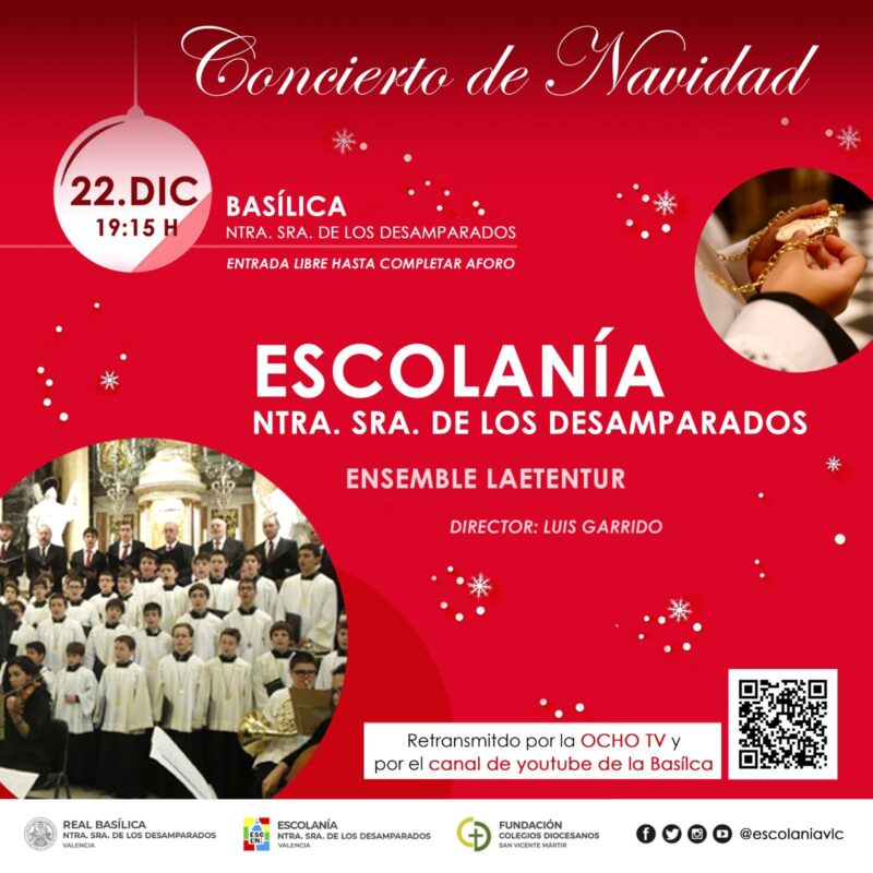 La Escolanía de la Virgen ofrece su tradicional concierto de Navidad este viernes en la Basílica