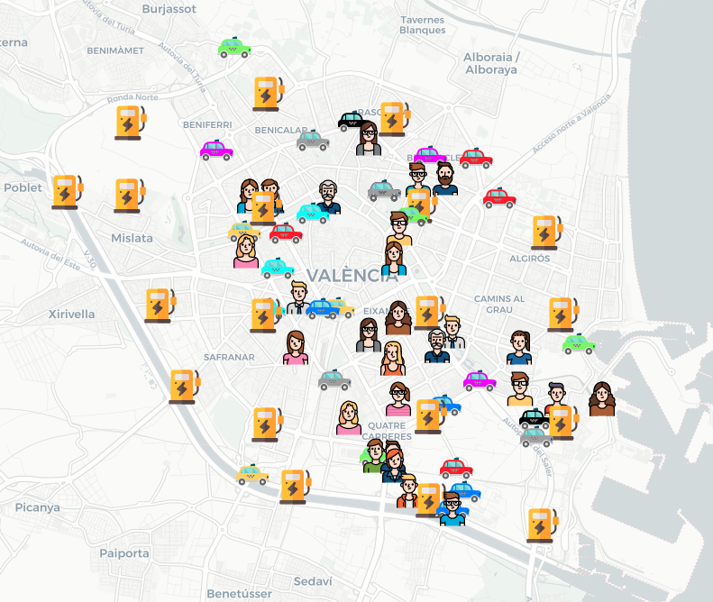 Un equipo de VRAIN de la UPV desarrolla un simulador de flotas urbanas para impulsar la movilidad activa y sostenible en ciudades