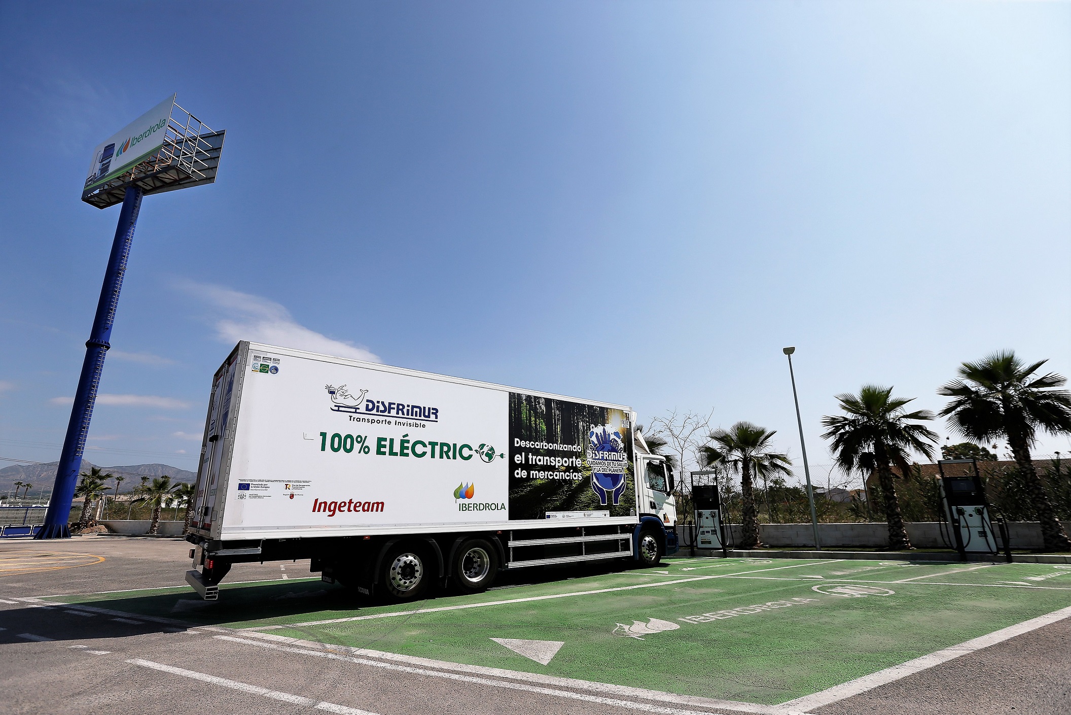 Punto de recarga para camiones eléctricos en San Isidro (Alicante)