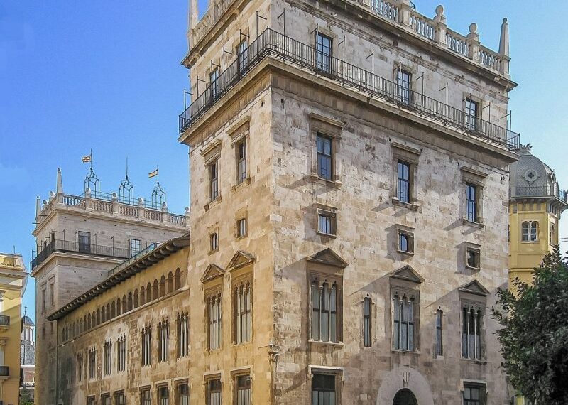 Fachada del Palau de la Generalitat Valenciana.