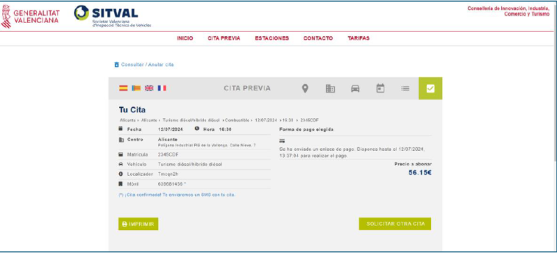 SITVAL pone en marcha la nueva plataforma de gestión de reserva y pago de las citas previas