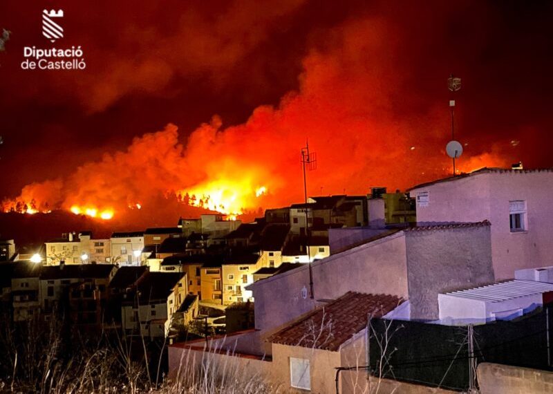 El Consell aprueba las bases para conceder las ayudas por los daños producidos por el incendio forestal de Villanueva de Viver