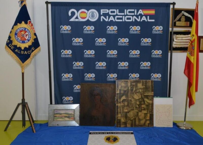 La Policía de la Generalitat interviene tres pinturas falsas de Picasso y una de Benjamín Palencia que se iban a vender por 13.503.500 euros