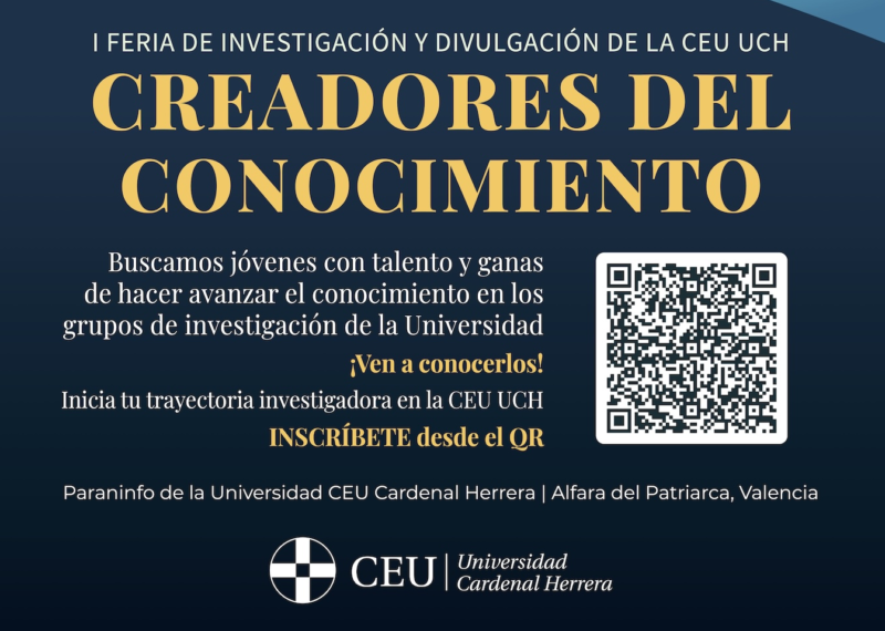 La CEU UCH organiza una feria para promover la trayectoria investigadora de los jóvenes