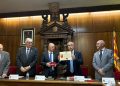El Centenar de la Ploma visita el Molt Ilustre Ajuntament de Daroca.