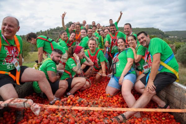 Foto de la Tomatina de Buñol del pasado año 2024
