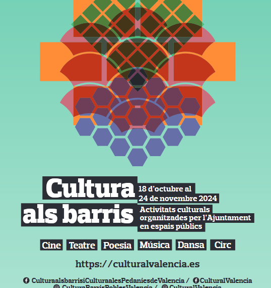 Arranca en Valencia “Cultura als barris”  con 120 propuestas culturales gratuitas