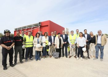 Las obras del nuevo parque auxiliar de Bomberos de Villena concluirán a finales de octubre