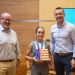 Vicent Mompó recibe a la campeona mundial de patinaje artístico Mireia Montilla