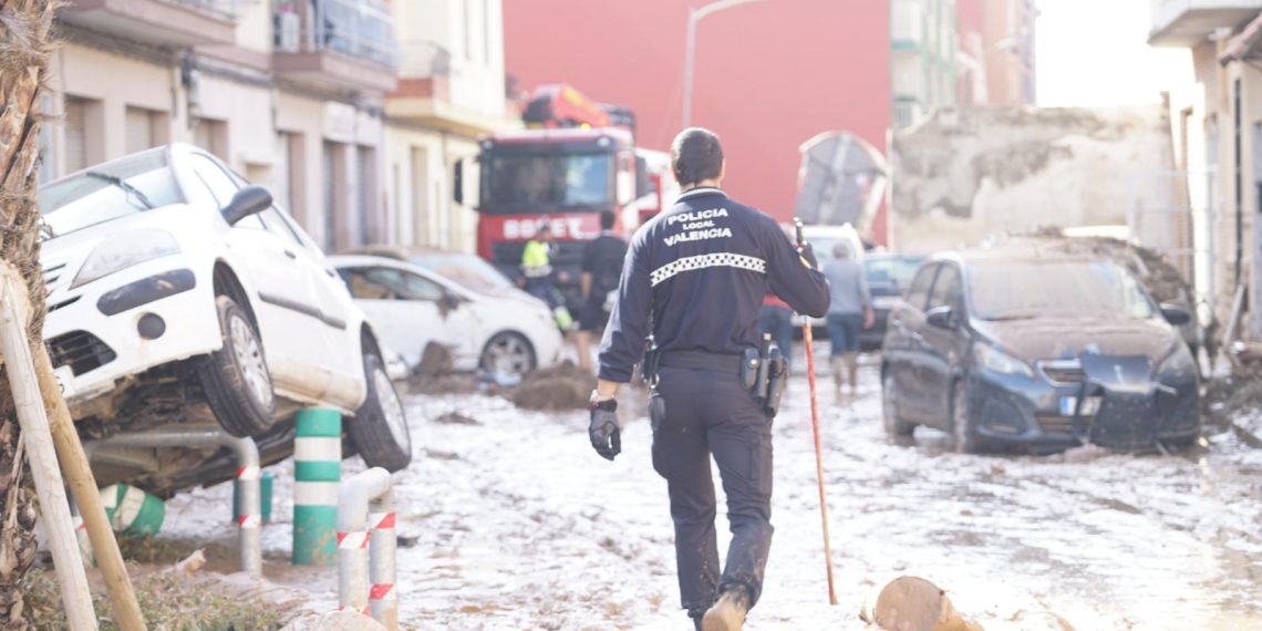 La Policía Local de Valencia atiende cerca de 3.000 servicios relacionados con la DANA  