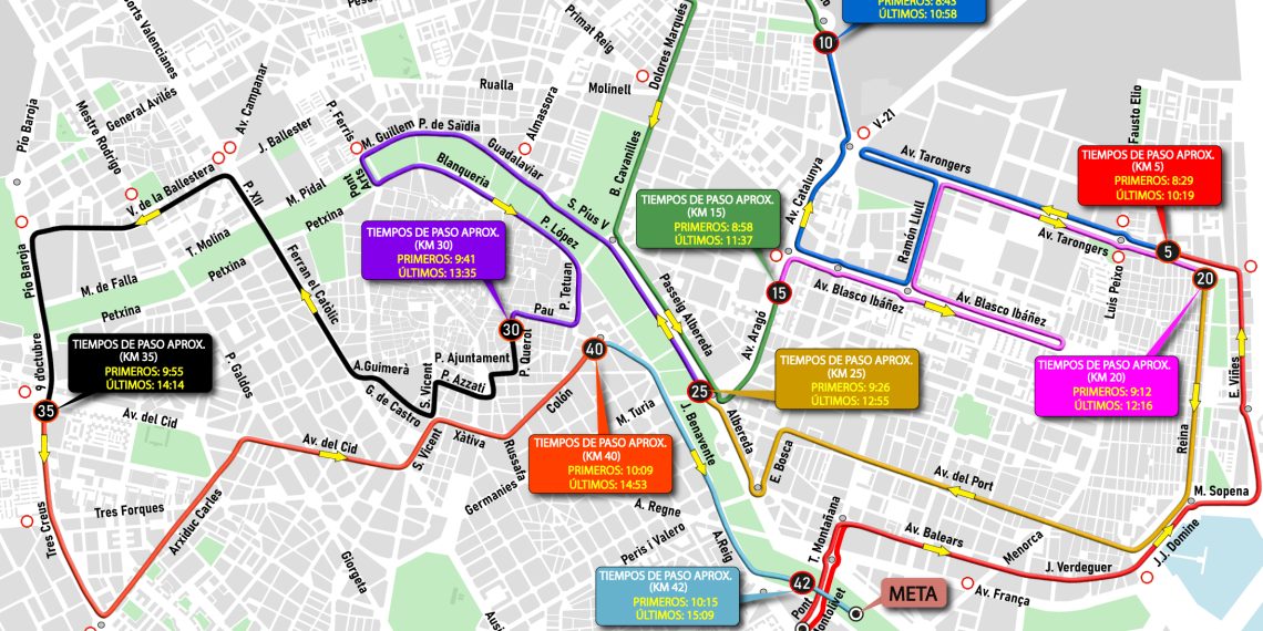 El Ayuntamiento prepara un dispositivo de tráfico para la celebración del Maratón de Valencia