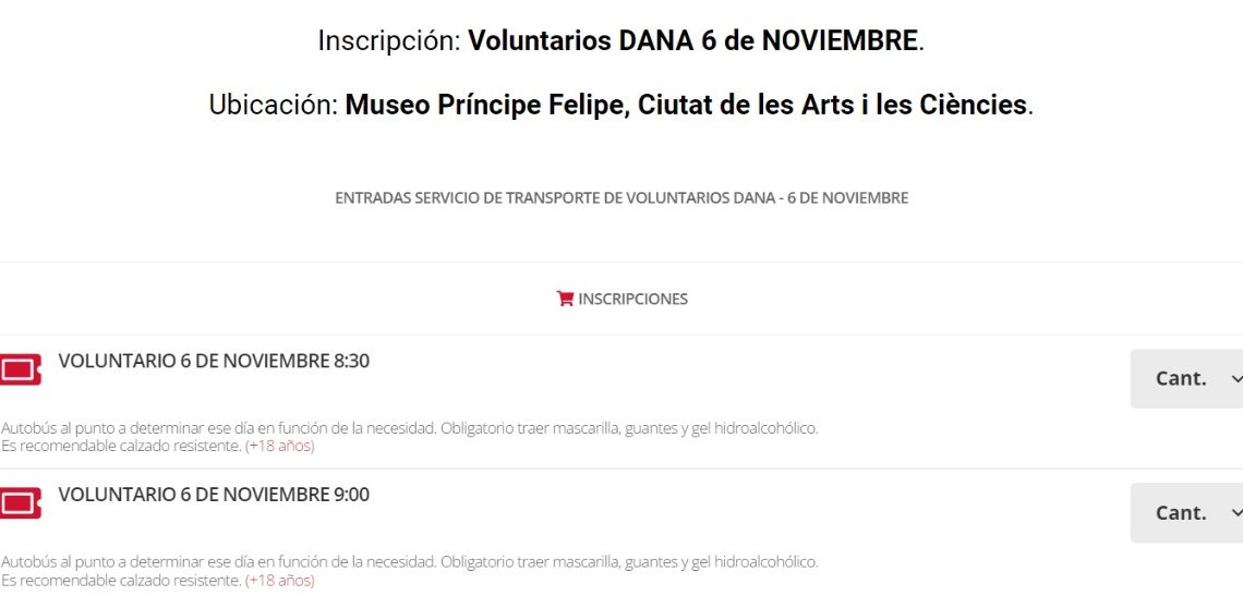 La Generalitat activa una plataforma digital para coordinar la ayuda de voluntarios tras la DANA