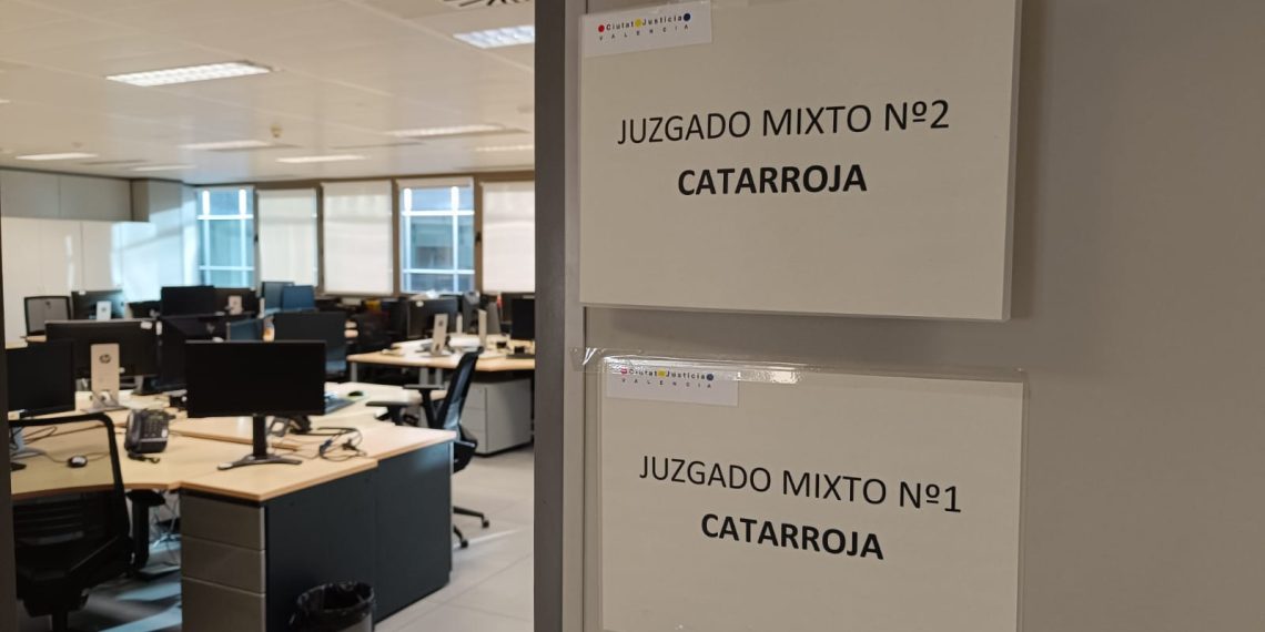 Justicia pone en servicio los juzgados de Catarroja en la Ciudad de la Justicia de Valencia de forma provisional para garantizar la actividad judicial