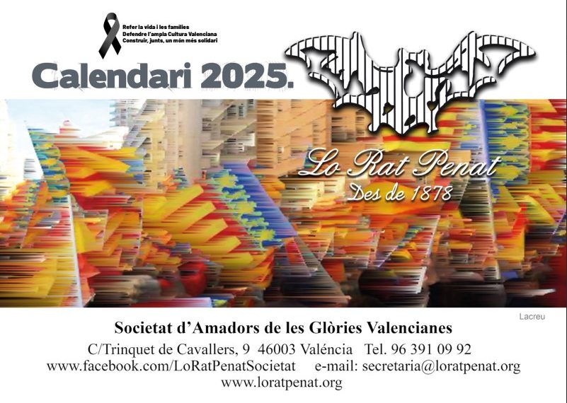 Lo Rat Penat edita el seu tradicional Calendari en llengua valenciana per al 2025