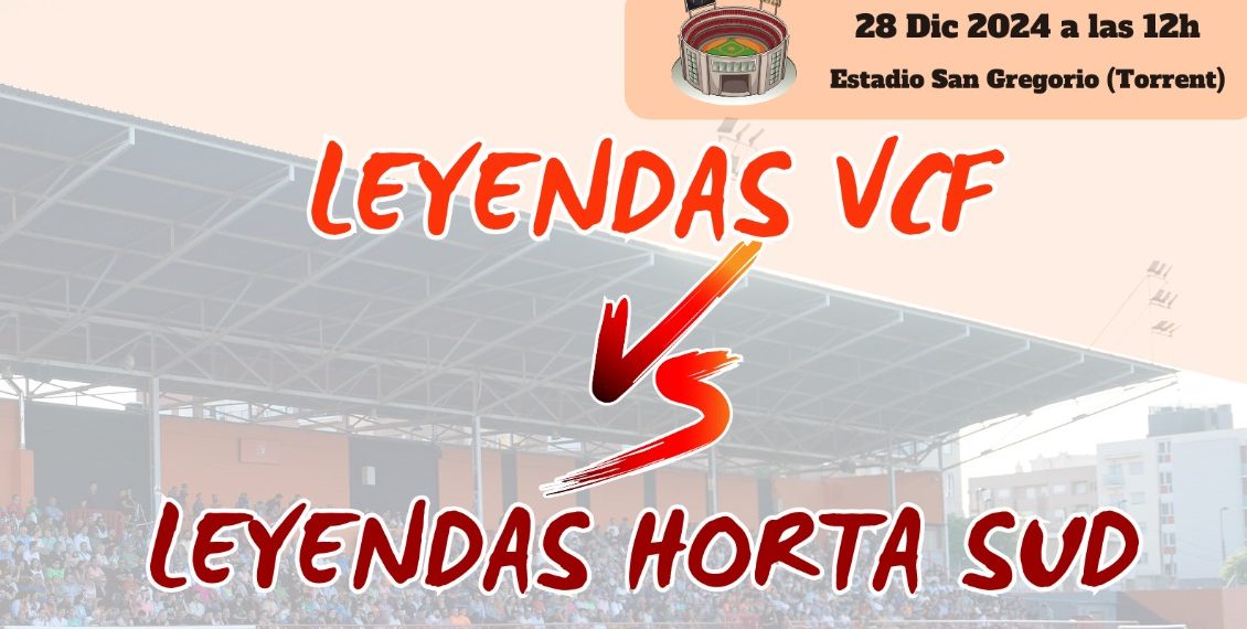Leyendas del Valencia CF y de L’Horta Sud juegan para reconstruir los clubs afectados por la DANA