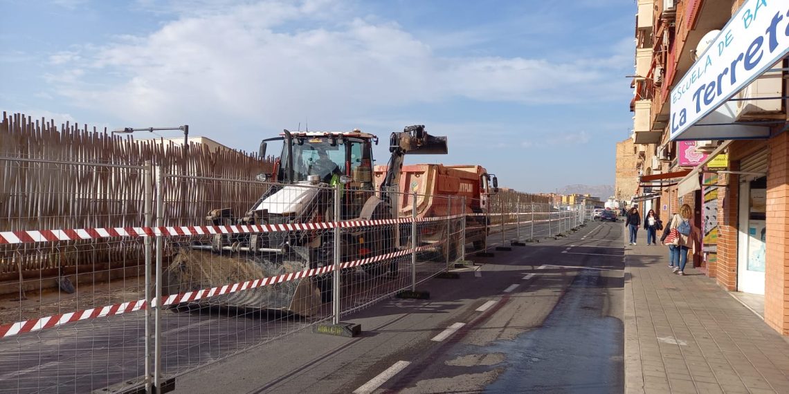 Las obras de la Estación Central del TRAM d’Alacant obligan a modificar los accesos