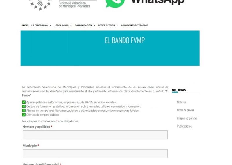 La FVMP lanza «El Bando»: Información al alcance de los ciudadanos