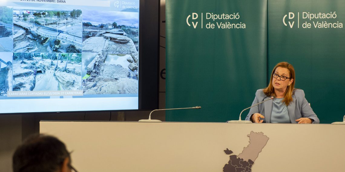 La Diputació de Valencia cifra en 53 millones de euros la inversión para reconstruir la red provincial de carreteras