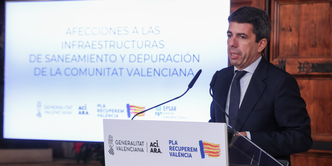 Carlos Mazón: “Con el Plan de Obras de Recuperación reestablecemos el 100% de las depuradoras dañadas por las riadas”
