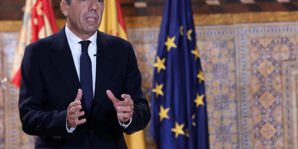 Carlos Mazón apela a la lealtad y la colaboración de los partidos e instituciones públicas para recuperar las zonas afectadas por las riadas