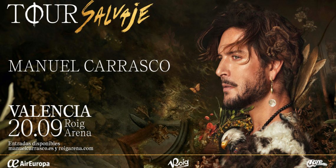 Manuel Carrasco llevará su “Tour Salvaje” al Roig Arena el 20 de septiembre